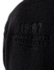 River Island 1987 half zip fleece in black