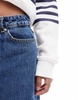 Bershka petite mom jeans in authentic blue