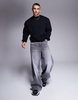 ASOS DESIGN premium heavyweight boxy oversized sweatshirt 400gsm in black