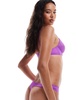 Ann Summers lace thong in bright purple