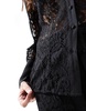French Connection sheer lace shirt in black - part of a set