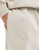 ASOS DESIGN premium heavyweight oversized sweatpants 400gsm in beige