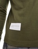 AAPE by A Bathing Ape long sleeve logo T-shirt in dark khaki