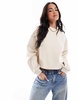 Miss Selfridge contrast bow back detail sweatshirt