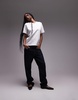 ARKET heavyweight jersey boxy T-shirt in white