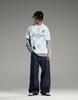 Weekday Astro Unisex low rise loose fit baggy jeans in blue rinse wash