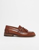 ASOS DESIGN tassel loafers in tan leather