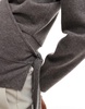 ASOS DESIGN supersoft wrap top in charcoal heather - part of a set