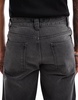 ASOS DESIGN wide flare jeans with contrast seam detail in midwash blue