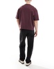 Bershka 90s straight jeans in black