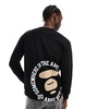 Aape By A Bathing Ape long sleeve universe t-shirt in black