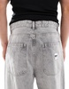 Bershka loose baggy fit jeans in gray