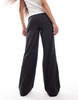 Bershka Petite Tailored pants in Charcoal