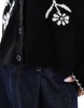 Miss Selfridge knitted contrast floral jacquard cardigan