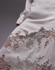 Topshop premium lace insert v neck maxi dress in ivory
