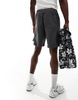 ADPT technical cargo short in dark gray