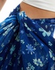 Cotton On sarong with carry bag set in blue tropical floral