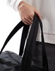 ASOS DESIGN nylon holdall bag in black