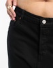 Levi's Plus 501 straight fit crop jeans in black