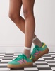 adidas Originals Gazelle Bold sneakers in green and pink