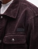 AllSaints Castleford cord jacket in deep purple