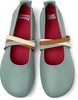 Green Leather Moccasin Ballerina for Women.