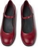 Red leather Mary Jane heels