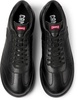 Black Leather Men's Sneakers.