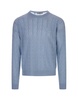 Light Blue Braided Cashmere Sweater