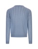 Light Blue Braided Cashmere Sweater