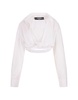 Twist Detailed Cropped Shirt