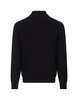 Dark Blue Knitted Cardigan With Zip