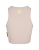 Dove Grey Crop Top With Logo