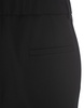 Black Stretch Wool Tailored Trousers