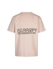 White T-shirt With Flock Print