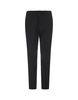 Black Stretch Wool Tailored Trousers