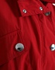 Dolce & Gabbana Red Polyester Hooded Button Rain Coat Jacket