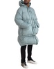 Quilted Hooded Puffer Jacket Blue