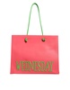 Pink Leather Weekend Wednesday Shopping Tote Bag