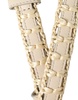 Dolce & Gabbana Beige Raffia Leather Metal Buckle Belt