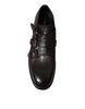 dolce & gabbana elegant triple buckle leather dress men's shoes
