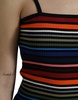 Dolce & Gabbana Multicolor Stripes Spaghetti Strap Tank Top