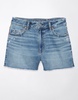 ae strigid mom embroidered denim short
