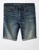 ae airflex+ ultrasoft 9" patched denim short