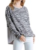 zebra high low top in grey