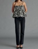 bodi peplum top in black