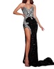 strapless velvet dress in black