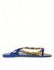 dolce & gabbana elegant leather flat women's sandals