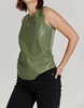 carmela vegan tank top in eucalyptus