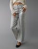 ae stretch curvy metallic super high-waisted baggy straight jean